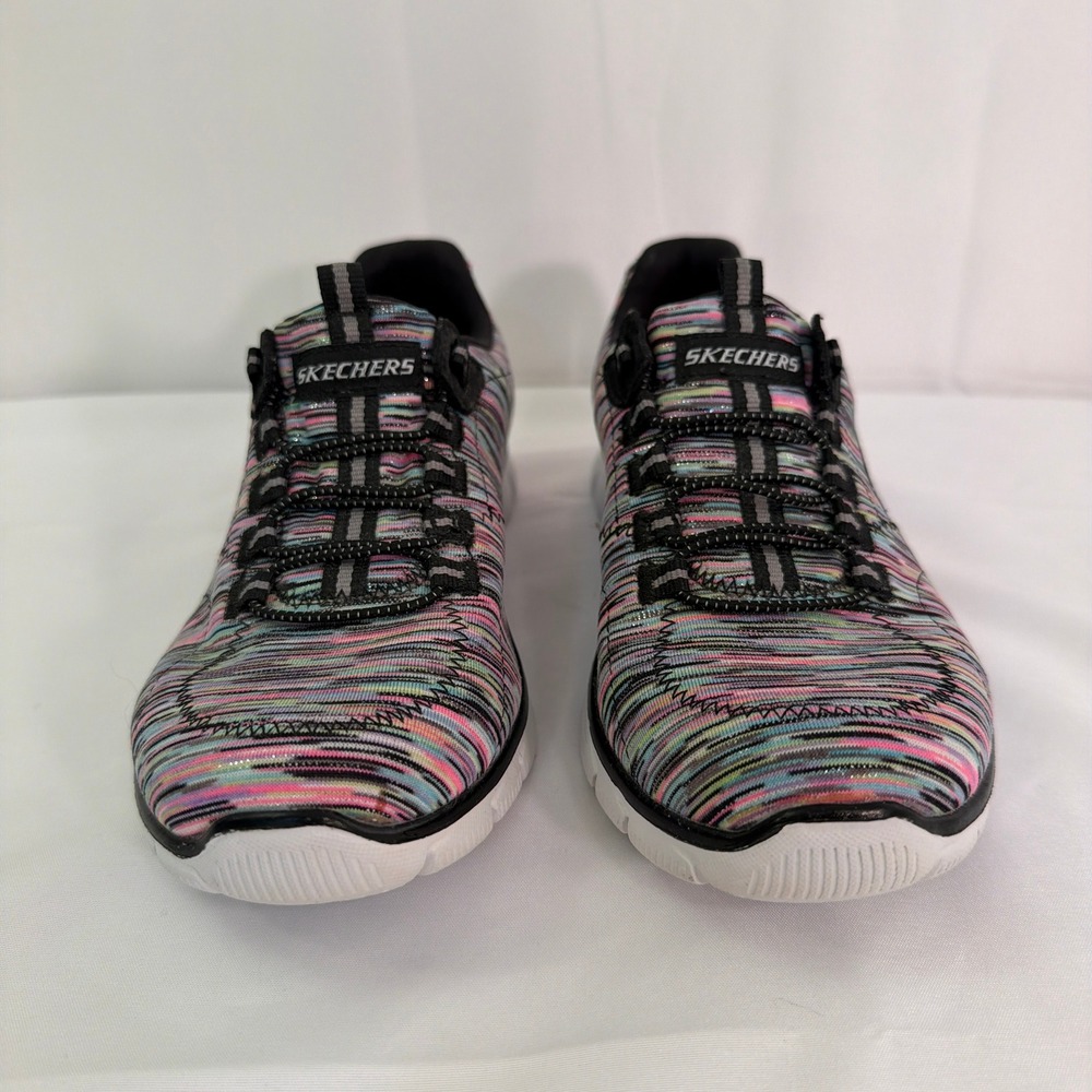 Skechers Flex Appeal 2.0 High Energy Multi Color Knit Bungee Sneakers Womens 5 - Picture 9 of 16